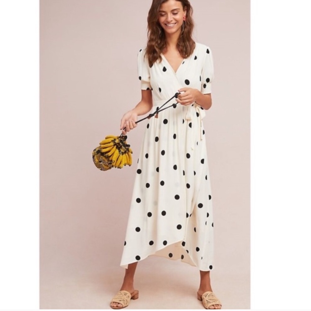 Anthropologie polka dot dress
